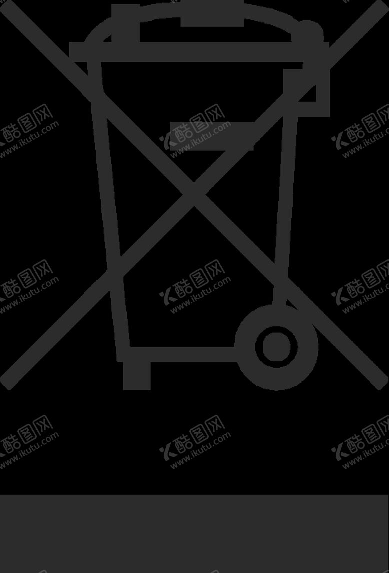 编号：14383505131914442121【酷图网】源文件下载-矢量不可回收垃圾桶