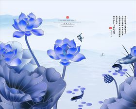中国风三联画