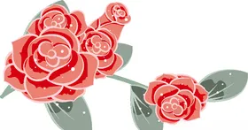 玫瑰花蕊花花朵树叶鲜花图片