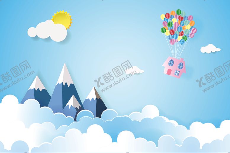 编号：50239304201921182769【酷图网】源文件下载-剪纸风格风景