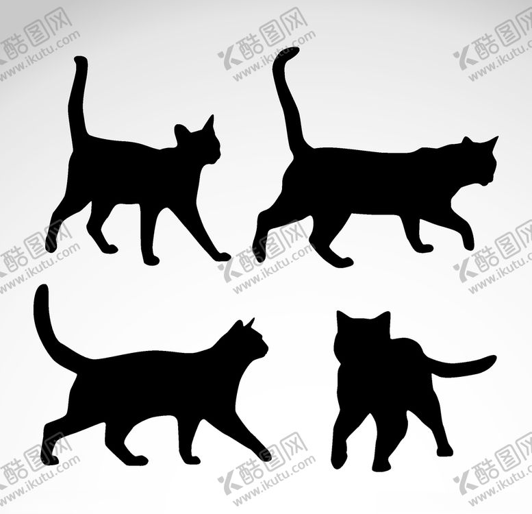 编号：77197807082114425862【酷图网】源文件下载-猫剪影