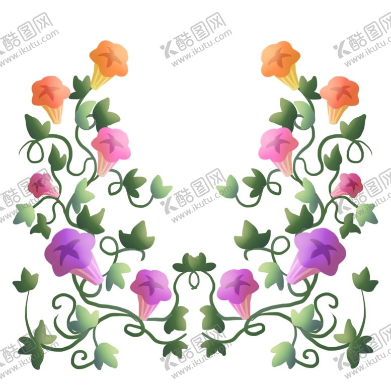 编号：55461005081559268264【酷图网】源文件下载-牵牛花插画
