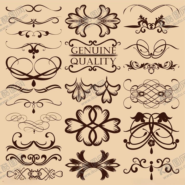 编号：67576711241713022064【酷图网】源文件下载-复古装饰花纹设计素材