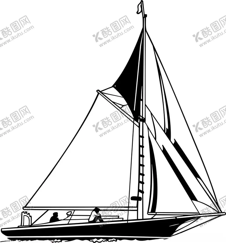 编号：76984402170729463520【酷图网】源文件下载-创意手绘帆船