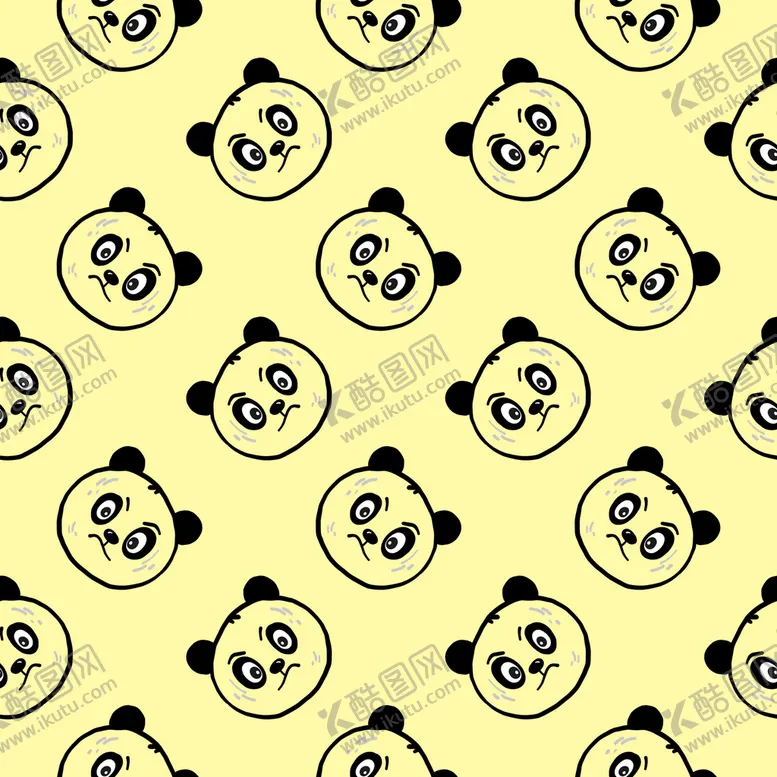 编号：07624909231103196458【酷图网】源文件下载-熊猫图案