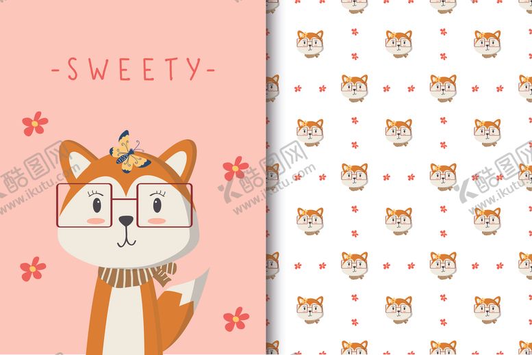 编号：74334006181643191101【酷图网】源文件下载-卡通动物印花