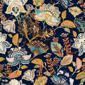 复古花卉图案布料纹理