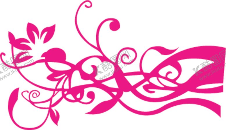 编号：20411009201806309083【酷图网】源文件下载-植物花朵墙贴矢量图