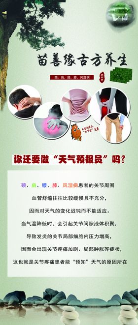 古方养生海报