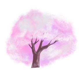 手绘樱花