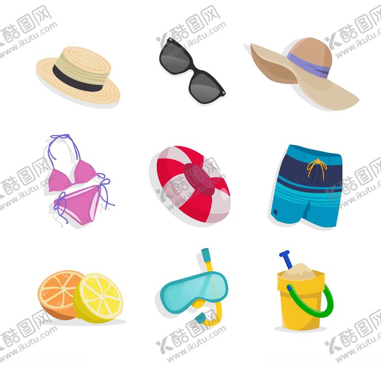 编号：61555809290745439979【酷图网】源文件下载-夏日元素