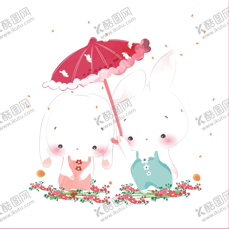 编号：56481207081611597119【酷图网】源文件下载-水彩卡通动物