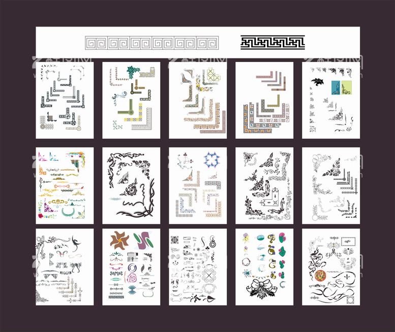编号：40319612220235118603【酷图网】源文件下载-花纹边框