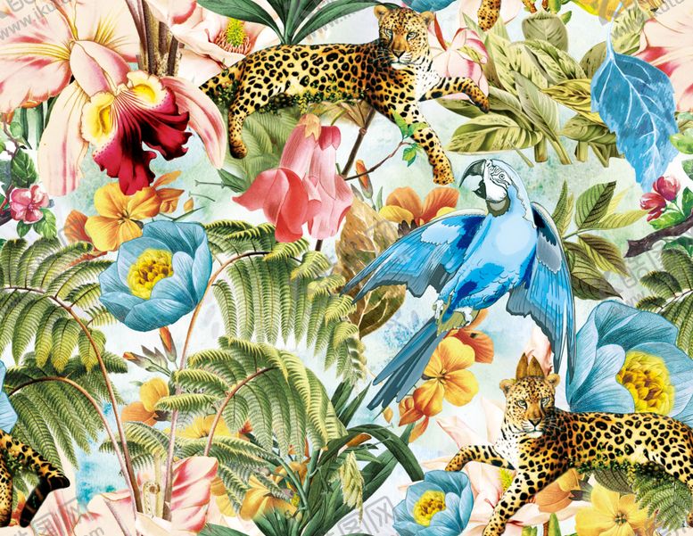 编号：18791009191740413715【酷图网】源文件下载-花丛豹子