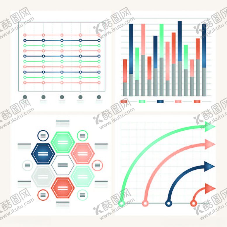 编号：68244411242032091358【酷图网】源文件下载-多样图表与箭头设计元素