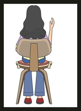 手绘女孩女人美漂亮优雅