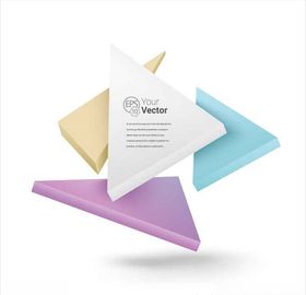 三角板三角形立体3D图形素材