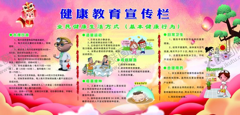 编号：61925009180329428071【酷图网】源文件下载-健康教育宣传栏