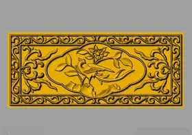 CAD装饰画3D模型GR聚氨酯吊顶立体