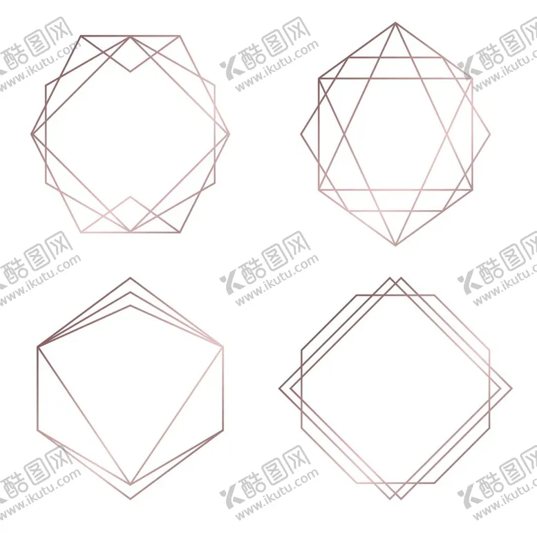 编号：58903801271533361804【酷图网】源文件下载-金色几何图形边框