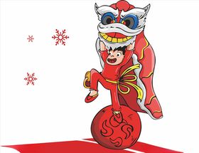 新年新春元宵舞狮