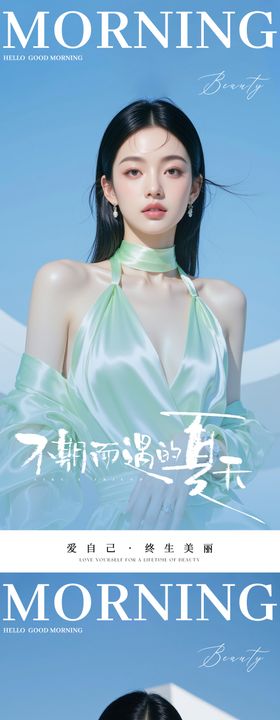 医美早安日签海报