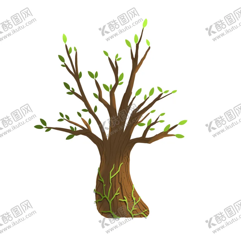 编号：22435102100133356850【酷图网】源文件下载-植树节初春枯树发芽