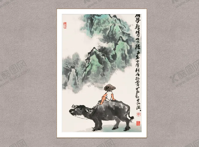 编号：85439712010301359415【酷图网】源文件下载-牧牛图