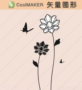 线稿剪影壁纸简洁手绘