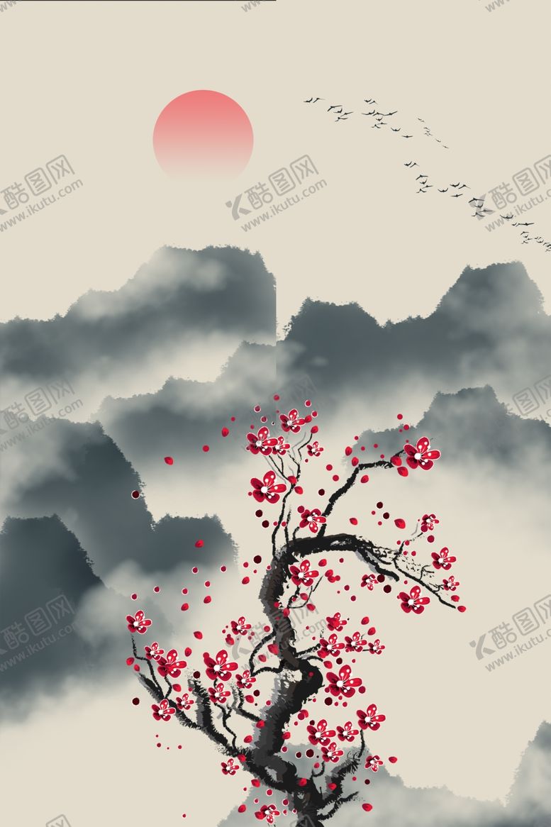 编号：43022303311203226052【酷图网】源文件下载-水墨画