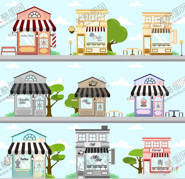 编号：77613710100720179630【酷图网】源文件下载-扁平化房屋