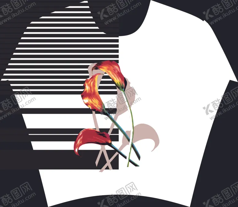 编号：75625706261954444978【酷图网】源文件下载-女装定位数码印花图案