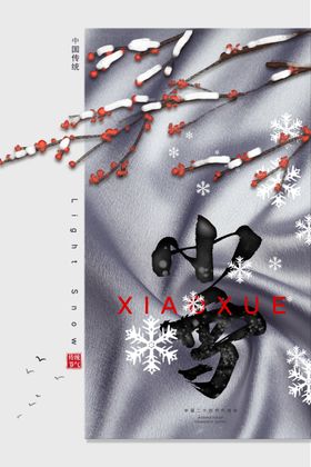 小雪大气海报