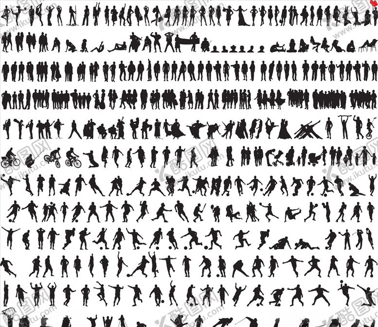 编号：57651109121430338187【酷图网】源文件下载-剪影人物