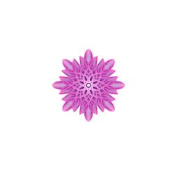 紫色花朵矢量图