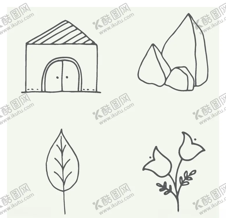编号：10444106152354236849【酷图网】源文件下载-手绘植物