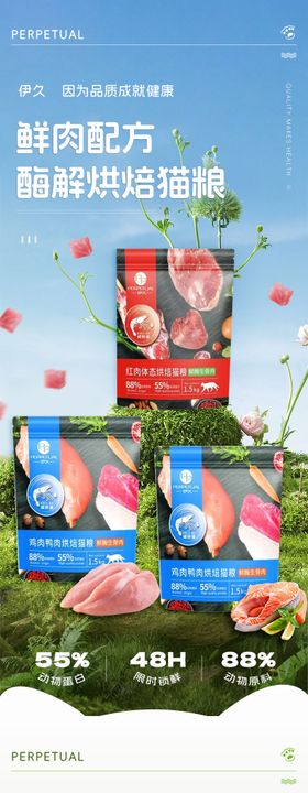猫粮电商海报设计