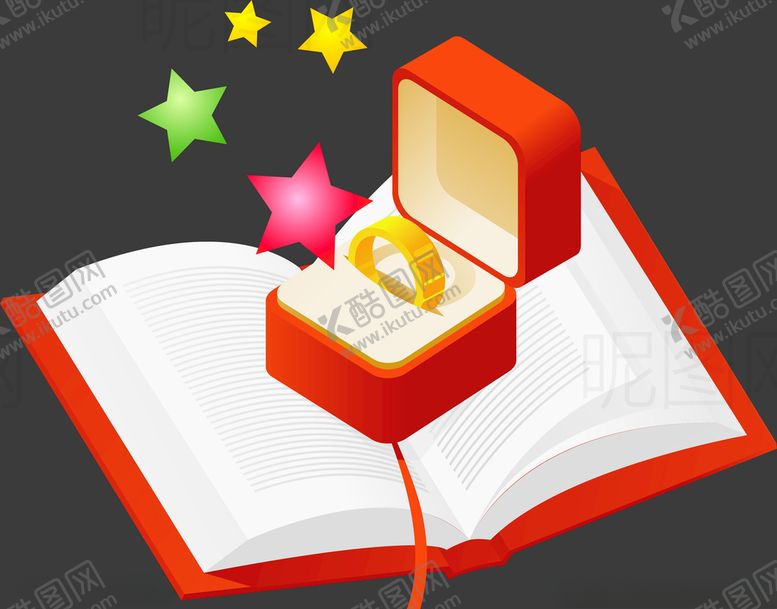 编号：71533109270443012908【酷图网】源文件下载-书本戒指