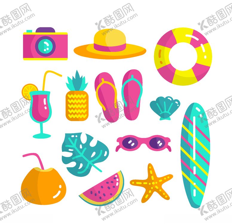 编号：12072410281859296883【酷图网】源文件下载-夏日元素