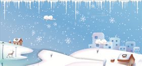 下雪背景