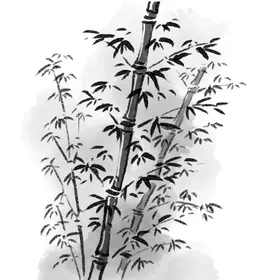 水墨竹子PNG免扣素材花草手绘元素