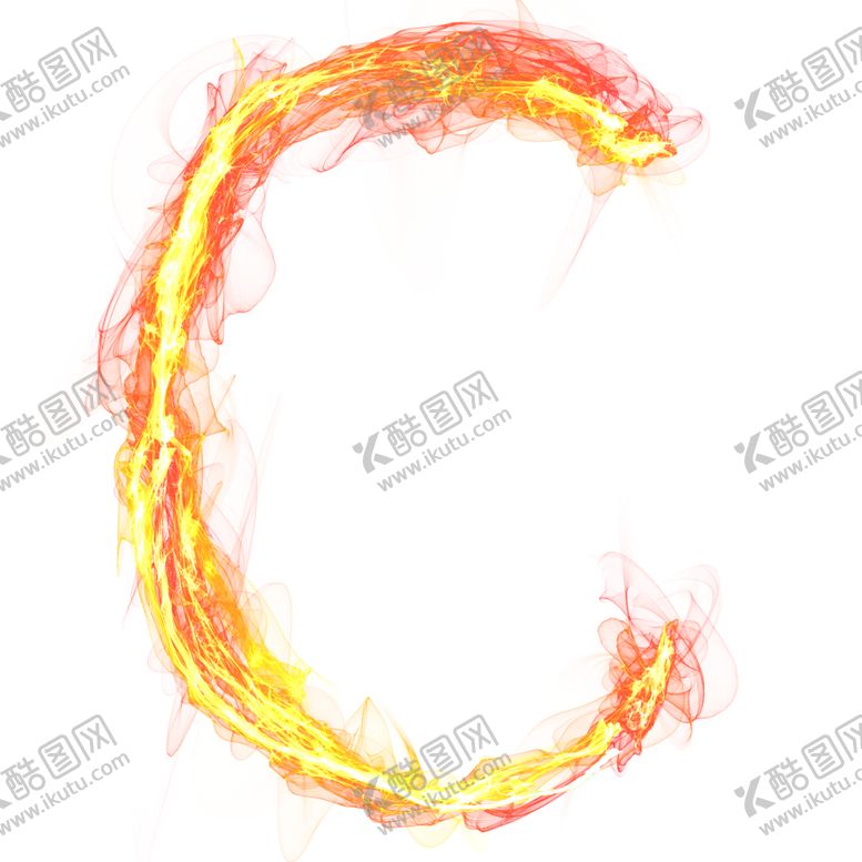 编号：55242310131937236002【酷图网】源文件下载-火焰特效字母C