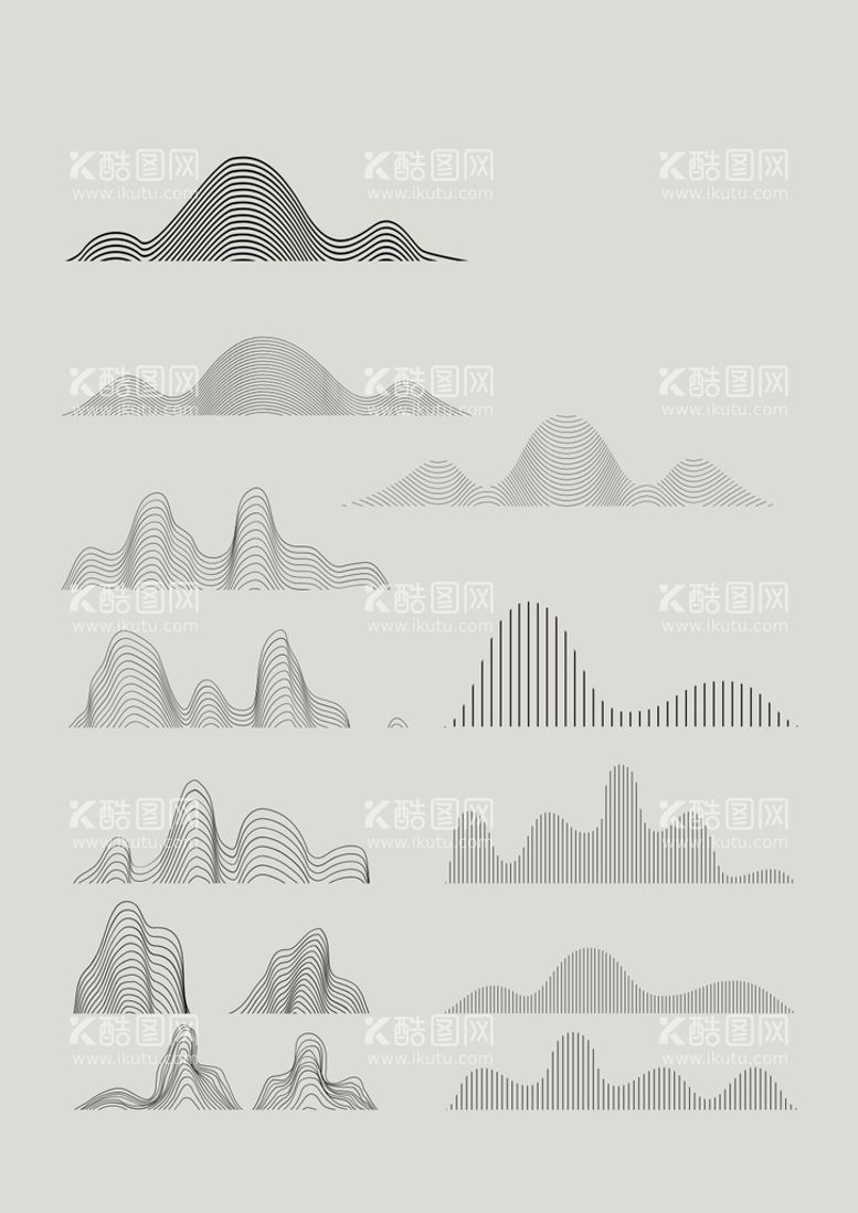 编号：16890712041530463793【酷图网】源文件下载-线条山