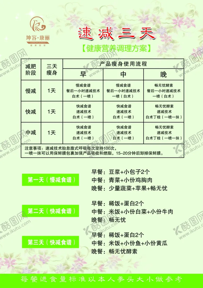 编号：82196505052000441099【酷图网】源文件下载-健康调理彩页减肥饮食彩页宣传