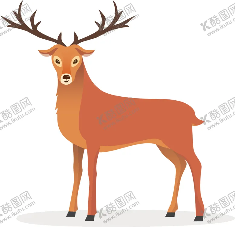 编号：89919101190329492895【酷图网】源文件下载-森林里冬天的驯鹿