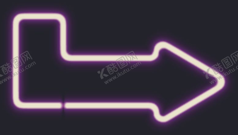 编号：39283009231950101852【酷图网】源文件下载-霓虹灯箭头