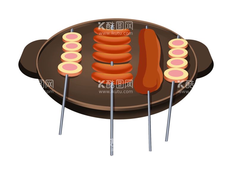 编号：26410112212129408992【酷图网】源文件下载-火腿肠羊肉串