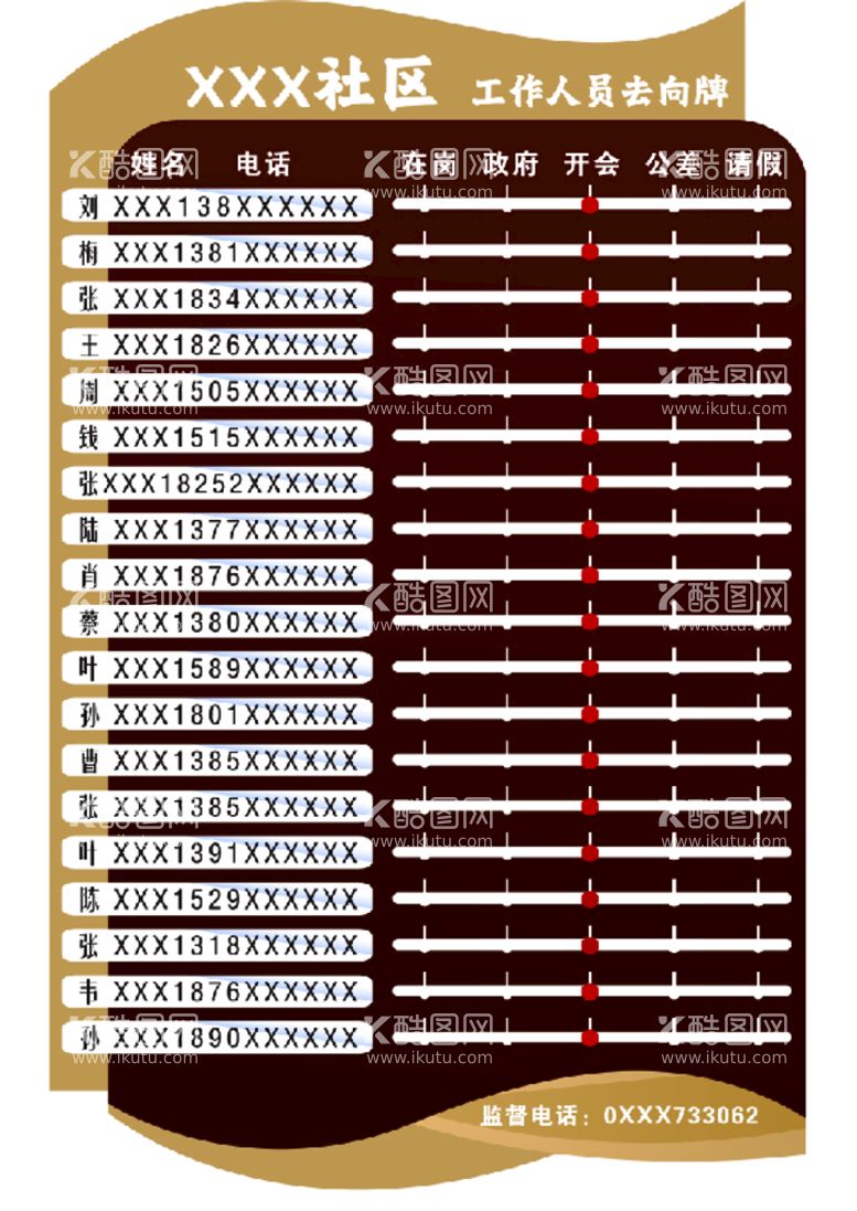 编号：50384311280235555113【酷图网】源文件下载-社区去向牌