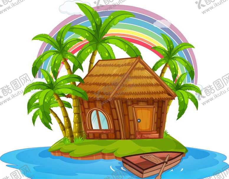 编号：42306110130919513638【酷图网】源文件下载-小岛自然风光