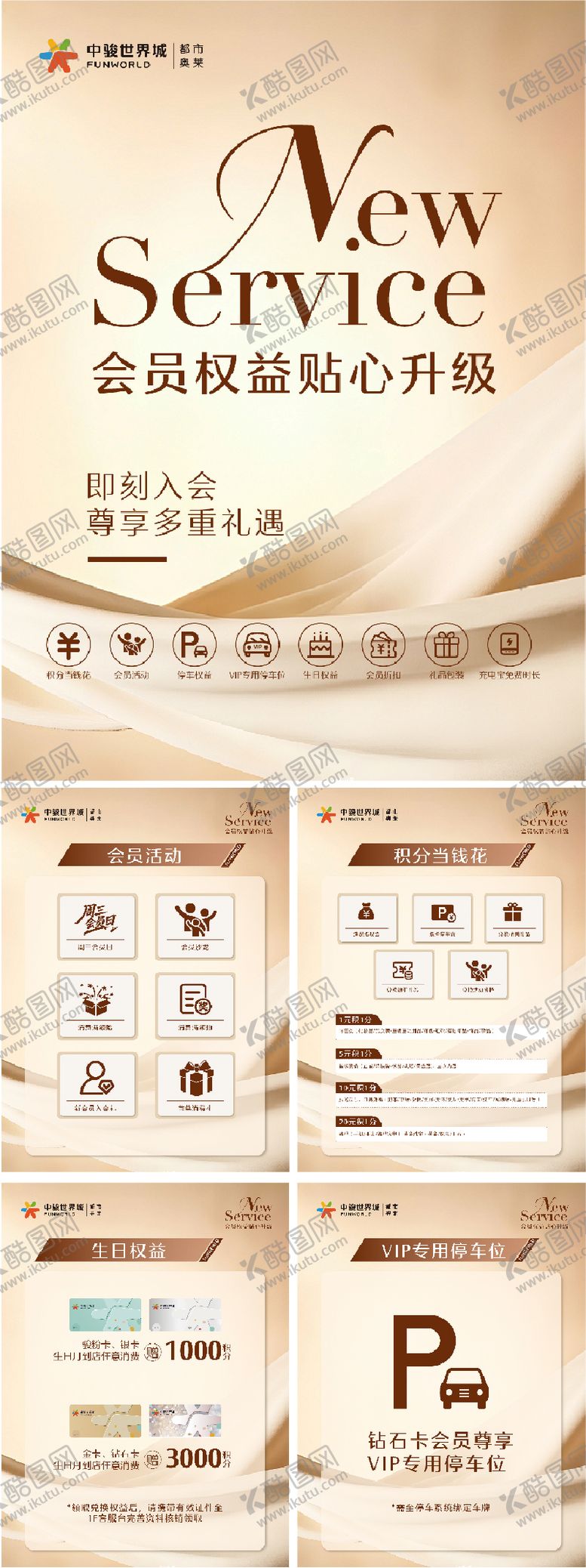 编号：80377304041900557960【酷图网】源文件下载-会员权益九宫格海报